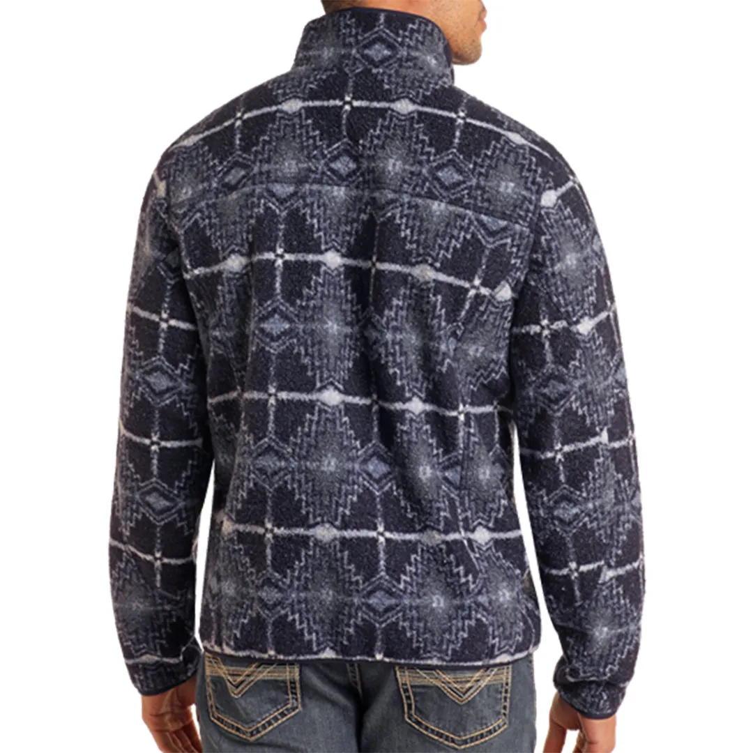 Rock & Roll Denim Aztec Pullover