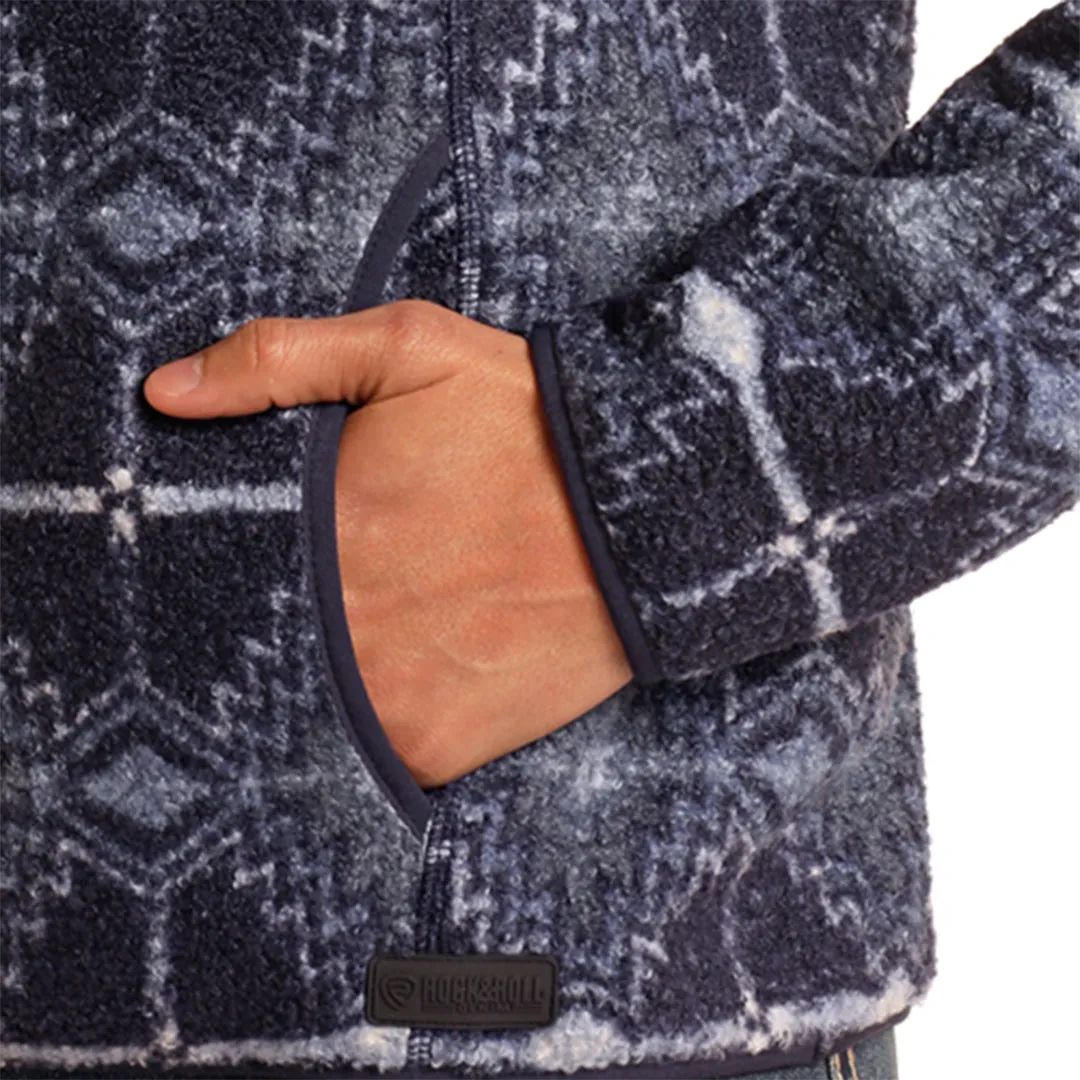 Rock & Roll Denim Aztec Pullover