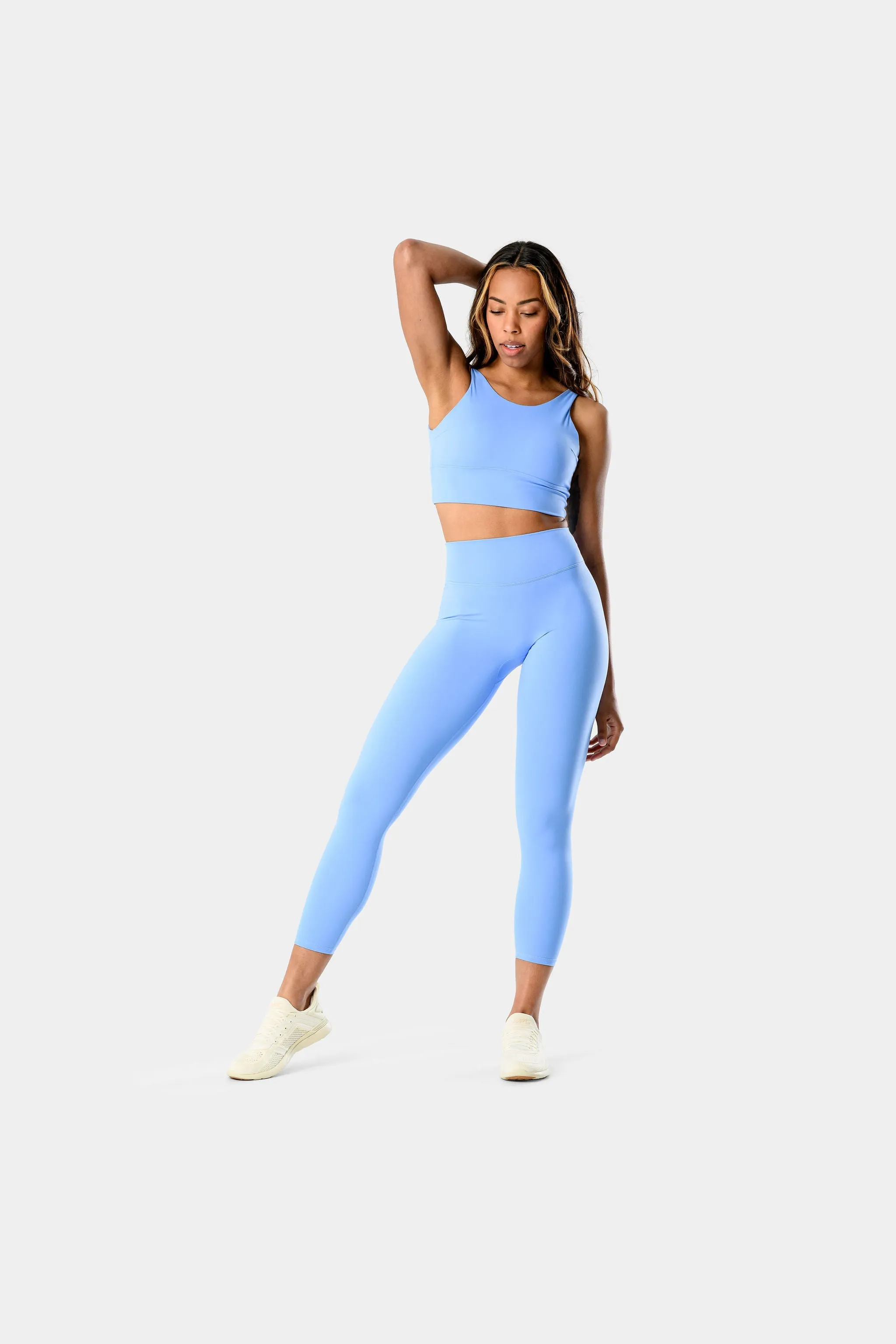 Serenity Leggings 25" - Baby Blue