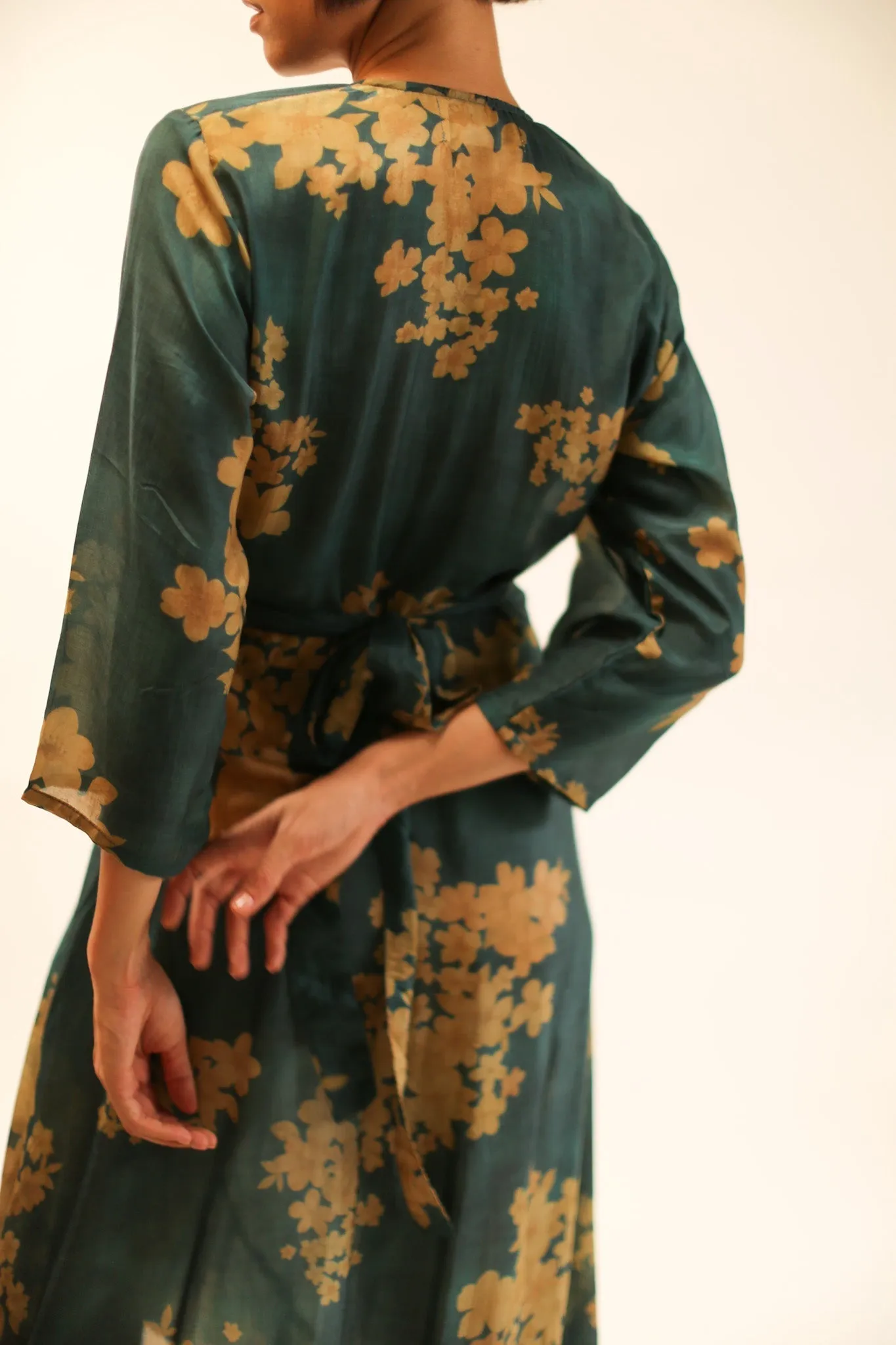 SILK WRAP DRESS BASHA
