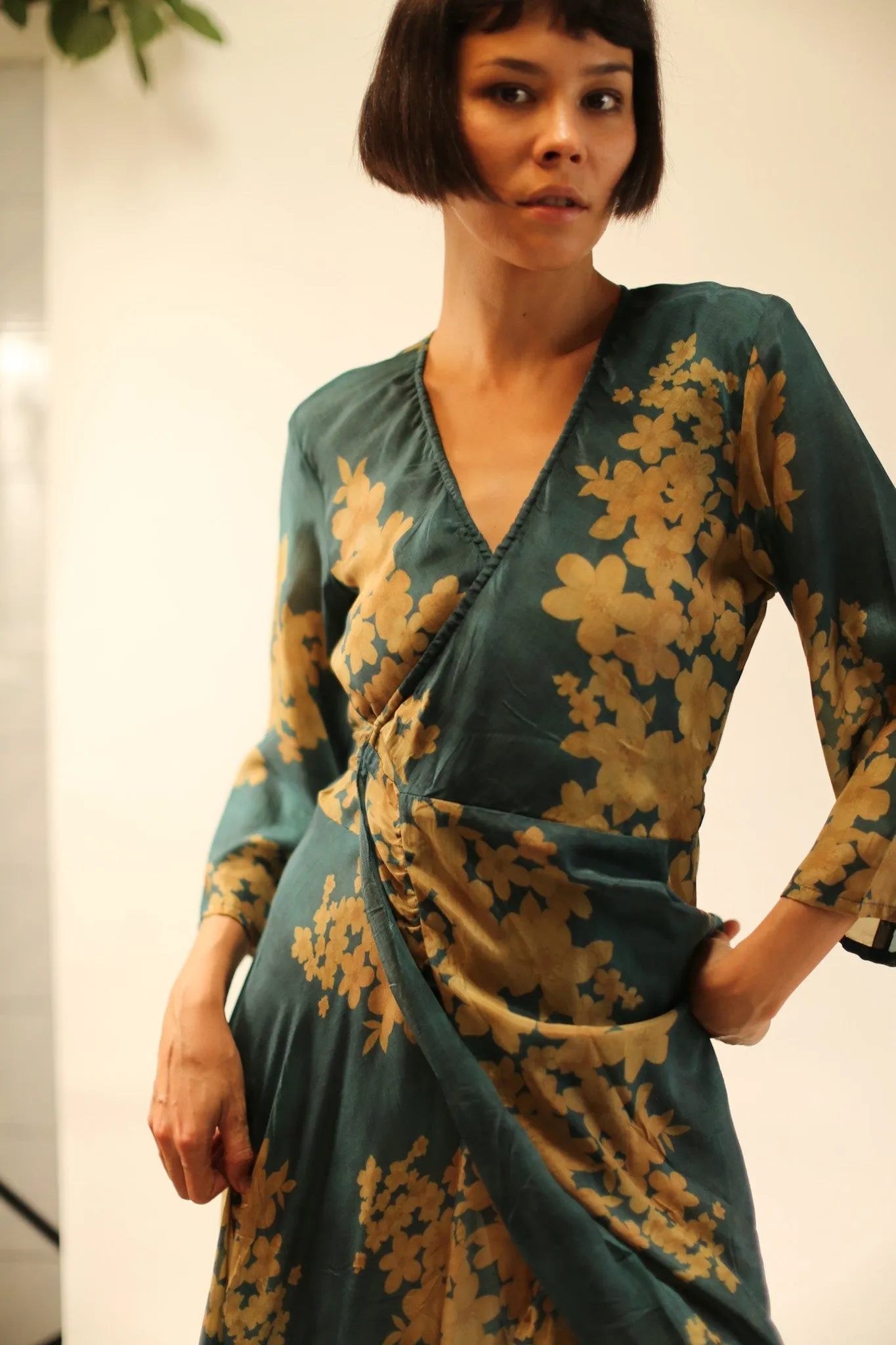 SILK WRAP DRESS BASHA