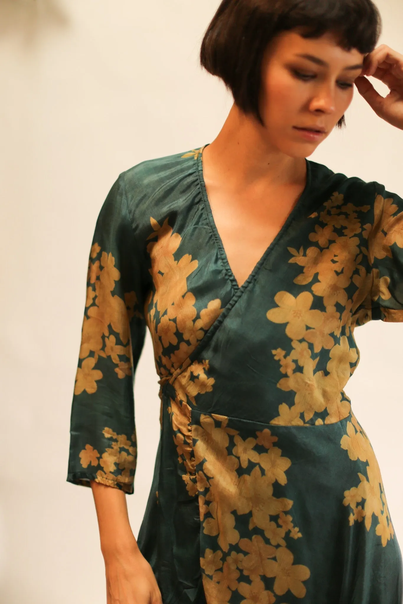 SILK WRAP DRESS BASHA