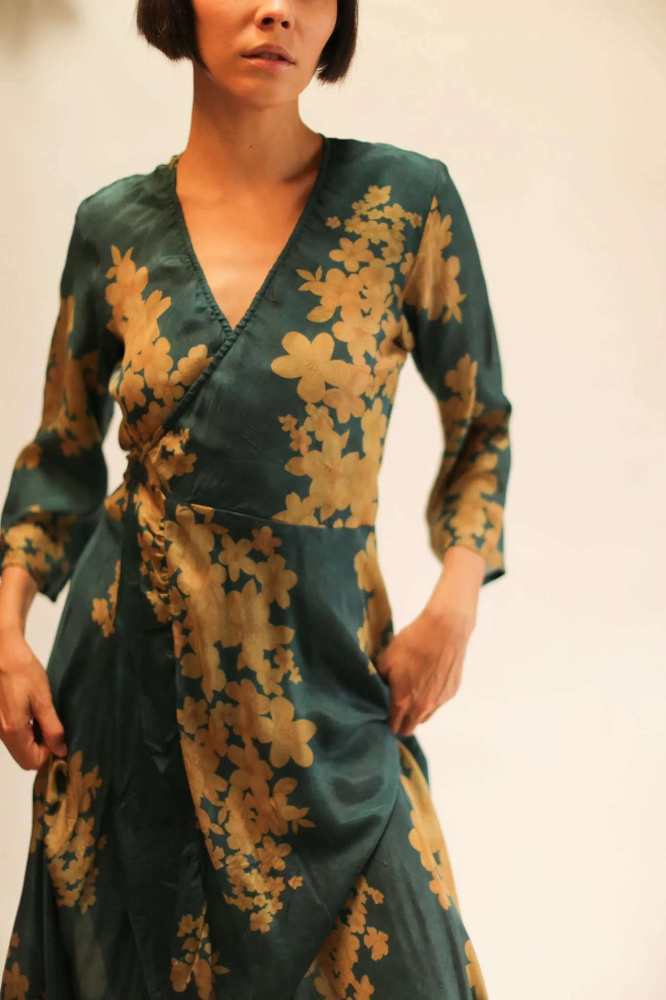 SILK WRAP DRESS BASHA
