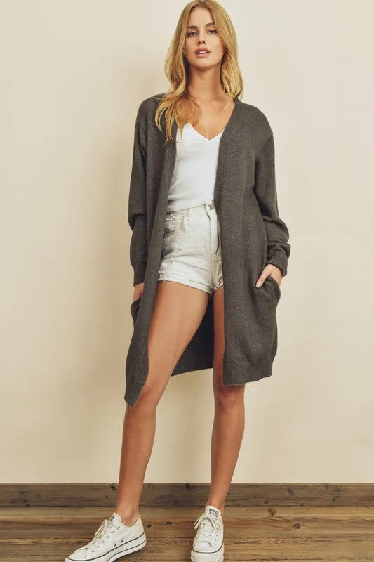 Soft Knit Long Cardigan
