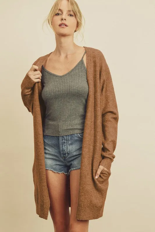 Soft Knit Long Cardigan