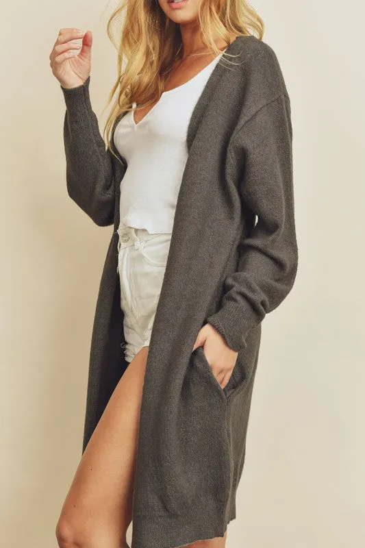Soft Knit Long Cardigan