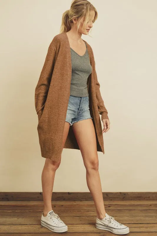 Soft Knit Long Cardigan