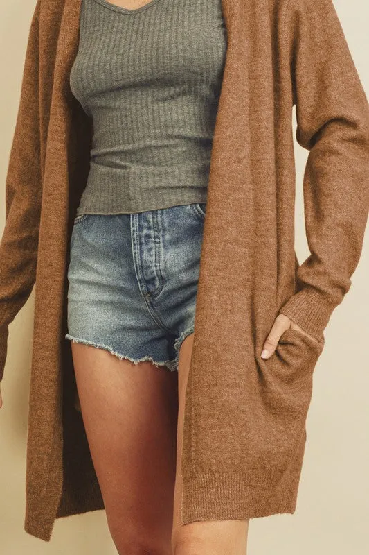Soft Knit Long Cardigan