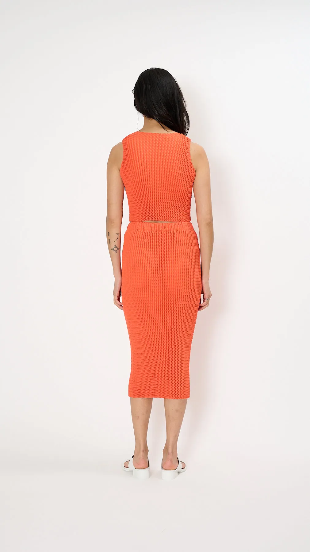 Spongy-46 Skirt in Orange