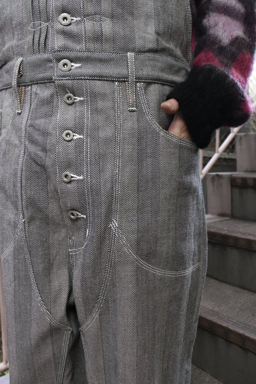 SUGARHILL  HERRINGBONE HICKORY OVERALL