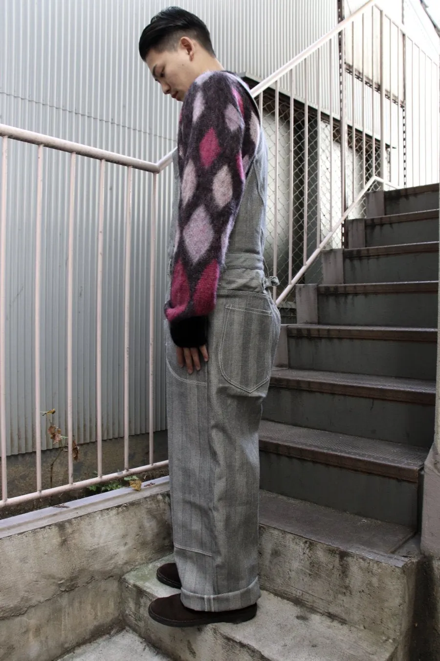 SUGARHILL  HERRINGBONE HICKORY OVERALL