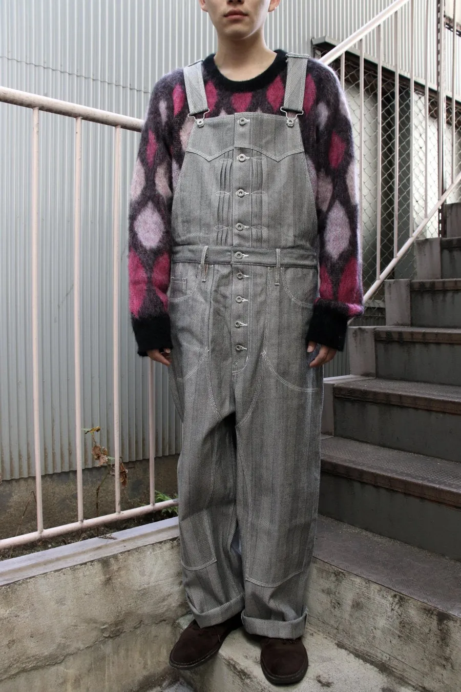 SUGARHILL  HERRINGBONE HICKORY OVERALL