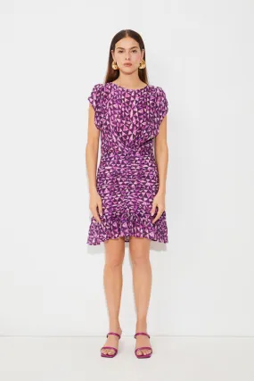 Suncoo Clarine Geo Purple Dress