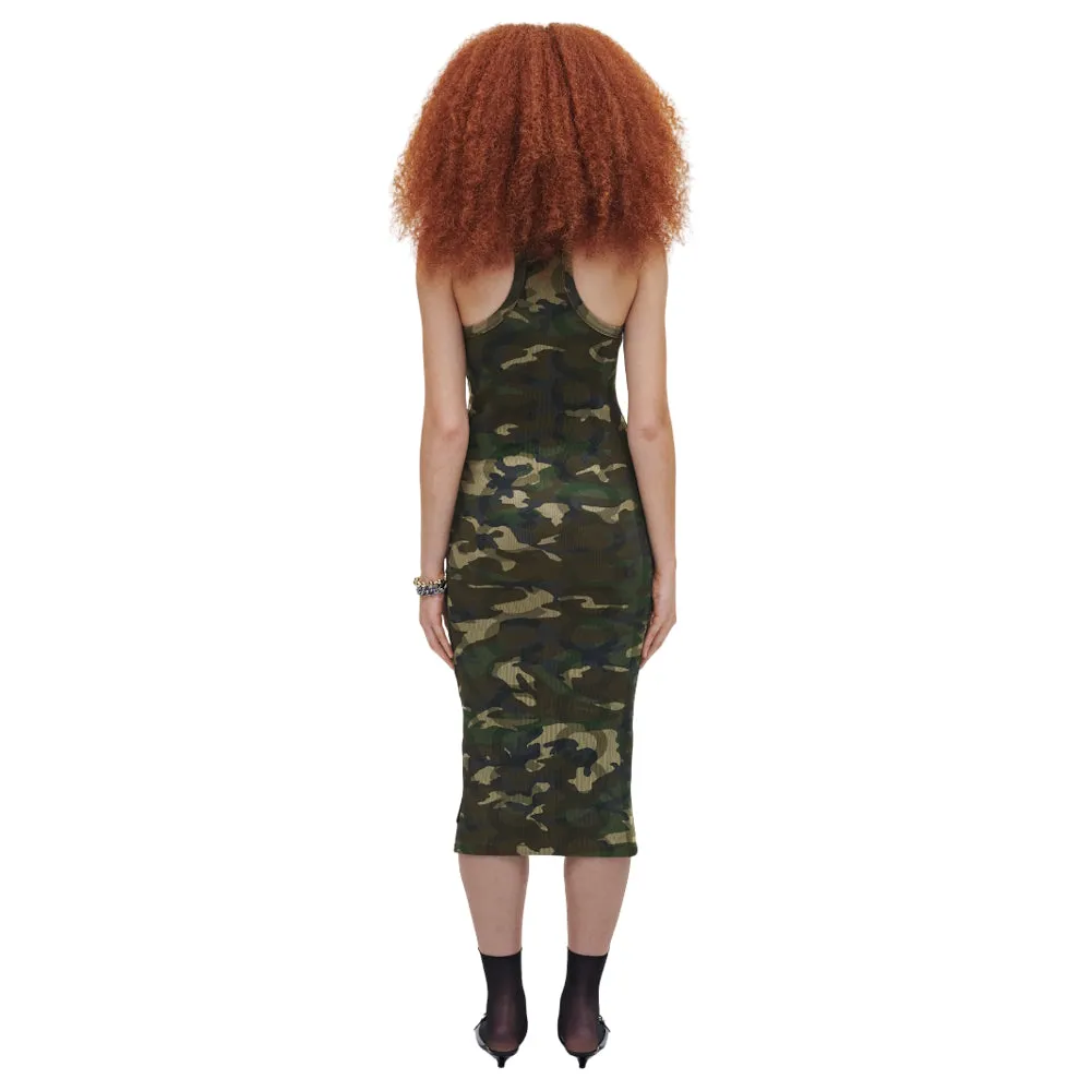 THE CAMO RACER RIB DRESS