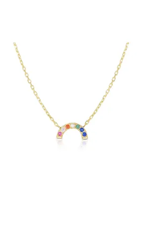 Tiny Rainbow Necklace