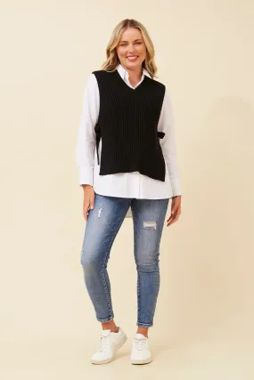 TRU SOLID KNIT VEST