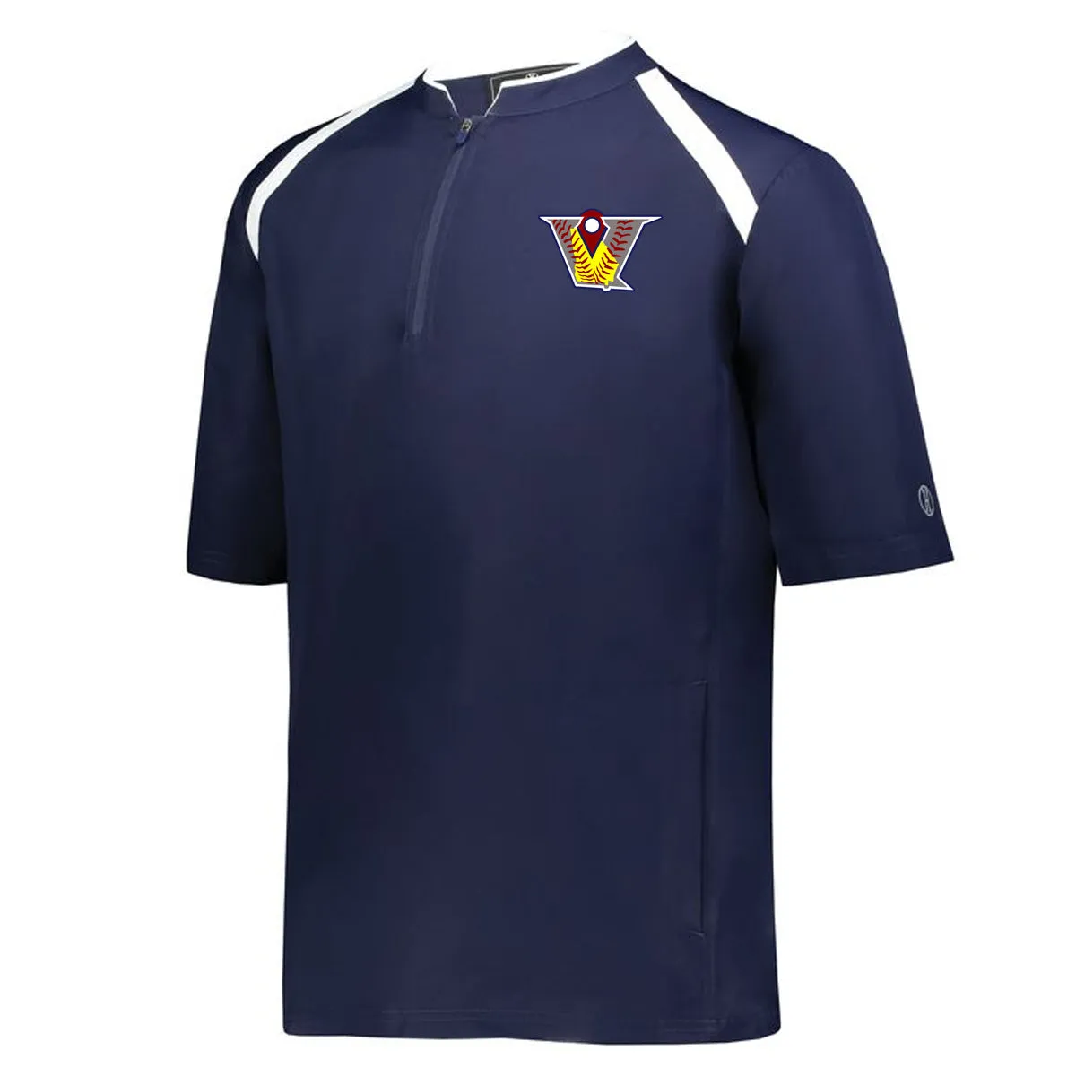 Velo FP - Clubhouse Short Sleeve Cage Jacket - Navy/White (229581/229681)