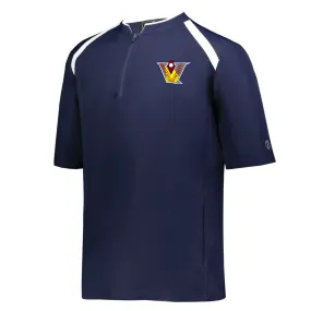 Velo FP - Clubhouse Short Sleeve Cage Jacket - Navy/White (229581/229681)