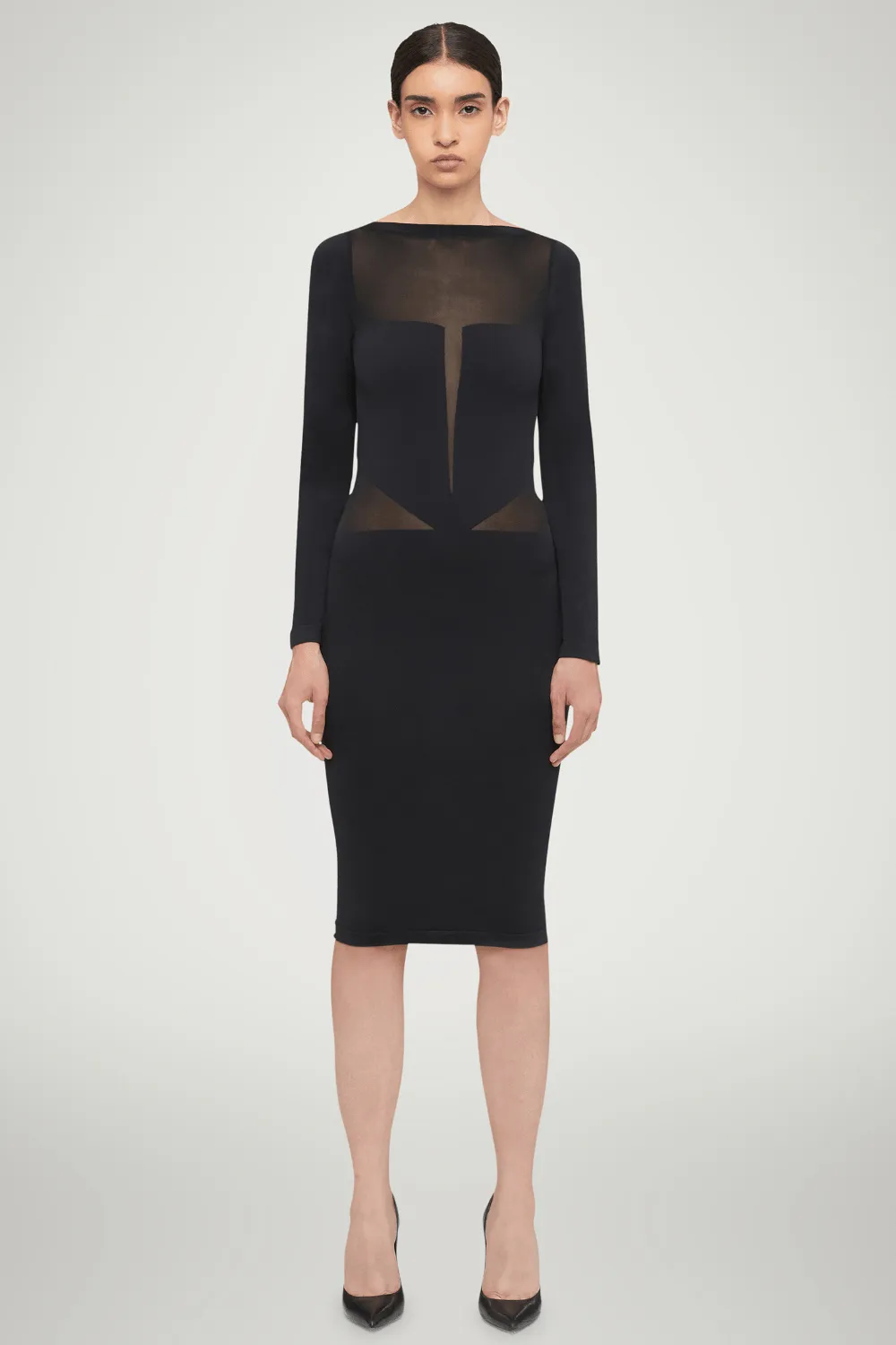 Venus Long Sleeve Midi Dress, Size S