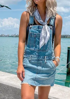 Vintage Denim Overall Dress
