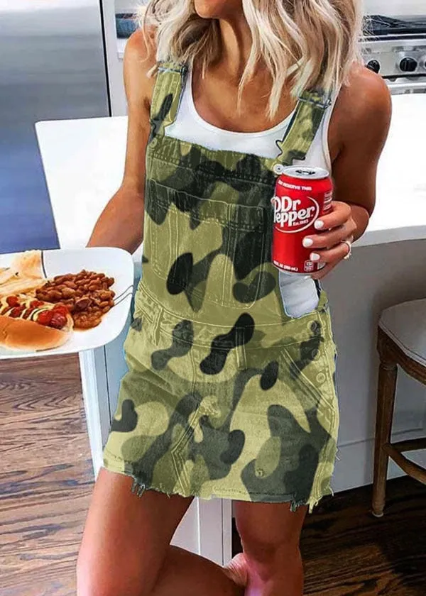 Vintage Denim Overall Dress