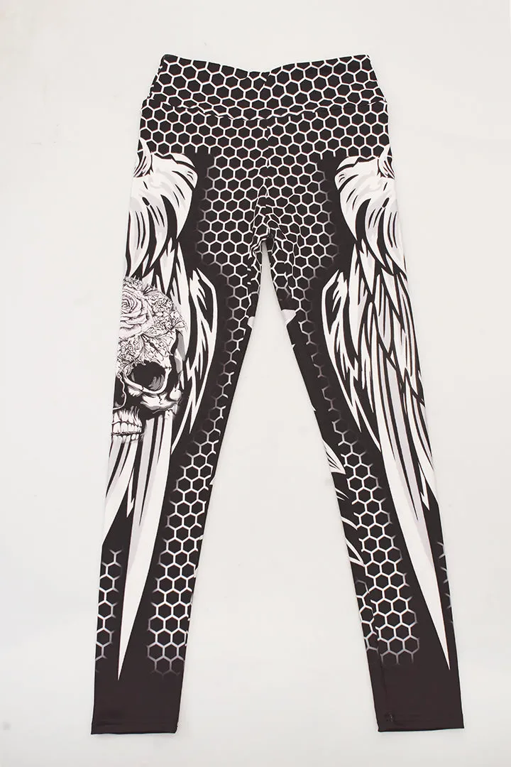 Women's Summer Printed High Waist Fitness Leggings