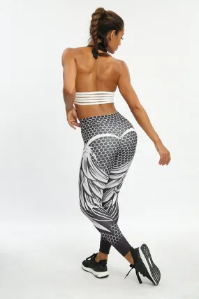 Women's Summer Printed High Waist Fitness Leggings