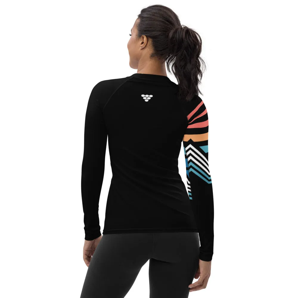 Women's UPF 50 Long Sleeve Rash Guard - Colorado Mountains