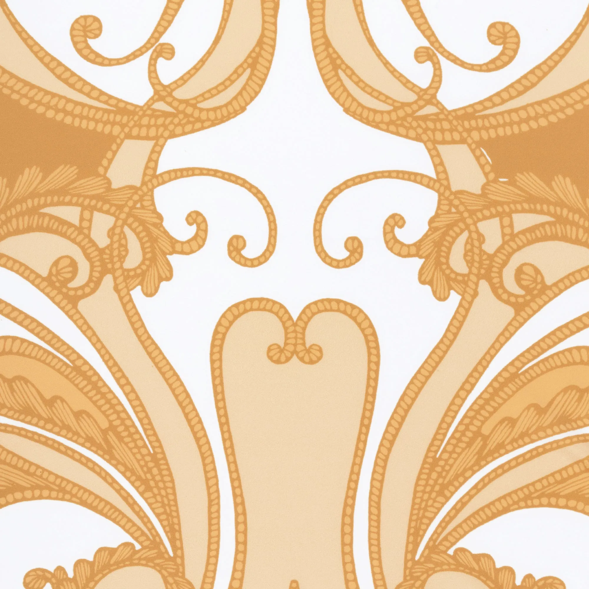 Wrap dress gold paisley print